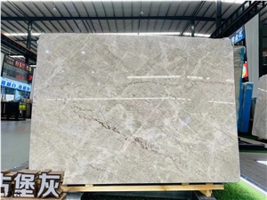 Castle Grey Marble Tundra Light Gray Marble Slab In China