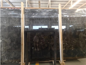 Hubei Dark Emperador Dark Slab Tile In China Stone Market