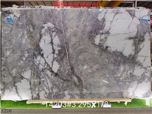 Invisible Grey Gold Marble  Slab In China Stone Market
