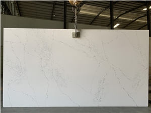 Carrara White Artificial Marble Engineered Stone Slab