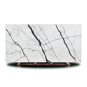 Popular Stye Calacatta White Quartz Stone Slabs