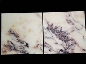 GOLDTOP Natural Italian Marble Slab With Violet Veins