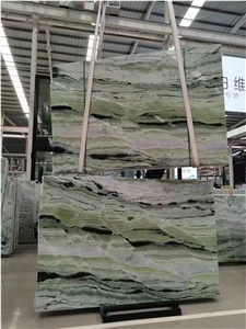 Green Cold Ice Jade Marble Natural Slab And Tile