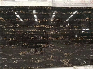 High Quality Italy Black Gold Natural Marble Stone