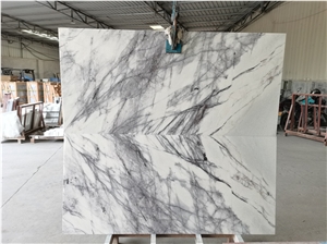 Modern Style Natural Milas White Marble Stone Slab For Wall