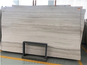 China Driftwood White Wooden Marble Slabs
