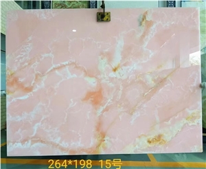 Mgt Pink Onyx Slabs For Background Wall Cladding Decoration