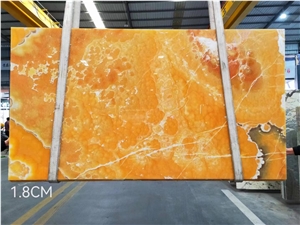 Orange Color Agate Onyx Backlict Stone Wall Tiles