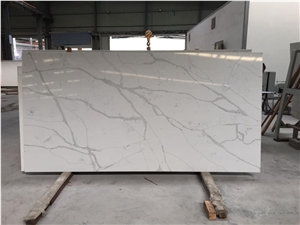 New Calacatta Surface Zd-9061 Quartz Stone Slab