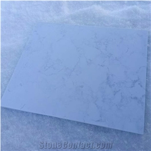 Snow Moon White Artificial Marble Slabs Polished