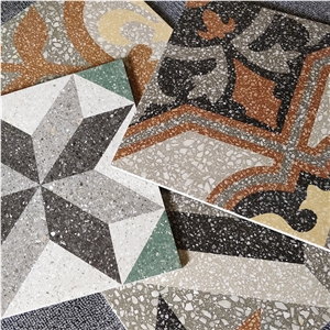 Mosaic Tile Home Non-Slip Floor Tile Aisle Geometric Tile
