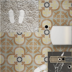 Terrazzo Pattern Floor Tile Homestay Non-Slip Tile
