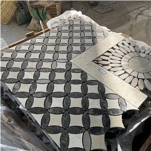 Good Design Water-Jet Stone Mosaictiles For Floor Covering