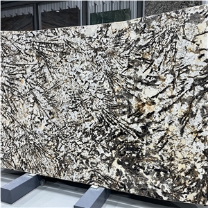 Import Snow Mountain Silver Fox Granite Slabs Walling Tiles