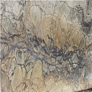 Leathered Surface Antique Elegant Brown Quartzite Slab