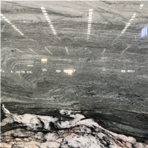 Polished Green Stone Norwegian Forest Marble Slabs For Wall