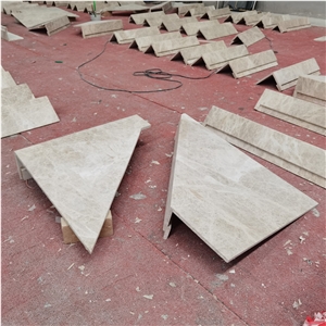 Rey Marble Stair Tiles Tread Staircase For Interior