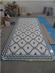 Landscaping Stone Mosaic Art Work Handmade Slate Mosaic Dura