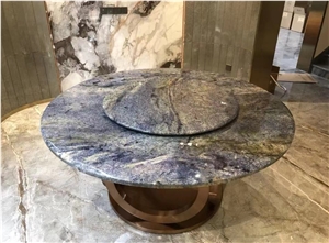 Wood Base Stone Coffee Table Marble Marquina Hotel Furniture