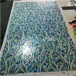 Glass Mosaic Mural For Interior Wall Decoration