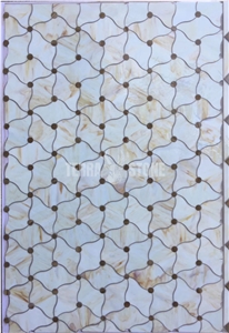 Glass Mosaic Tile Bathroom Wall And Backsplash