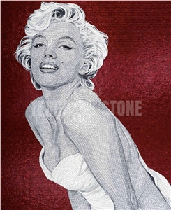 Iconic Marilyn Monroe In Glass Mosaic Pictures