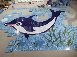 Mozaik Mural 48X48mm Swimming Pool Ceramic Tiles Mosaics