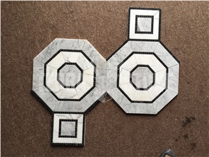 Carrara Marble White Natural Stone Hexagon Mosaic Tile