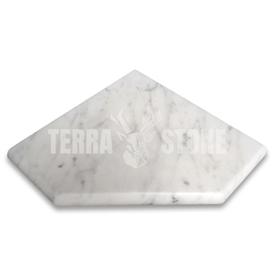 Carrara White Marble 8X8 Diamond Shower Corner Shelf