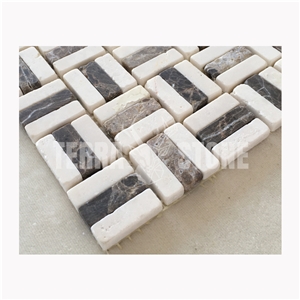 Crema Marfil Beige Marble Mosaic Kitchen Bathroom Tile