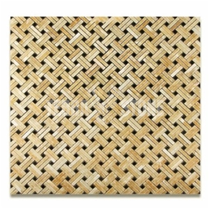 Honey Onyx Mosaic Double Basketweave Kitchen Tile
