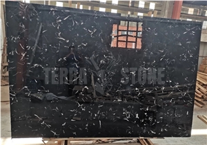 Hot Sale Italy Competitive Black Marble Black Ice Flower