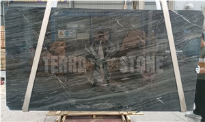 Hot Sale Italy Polished Florence Grey Marble Slabs For Wall
