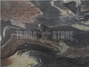 Italy Factory Cheap Natural Purple Landscape Marble Slabs