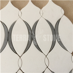 Marble Mosaic Picture Tiles And Waterjet Decor Tile