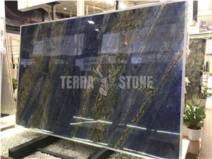 Natural Luxury Marble Background Dreaming Blue Stone Slab