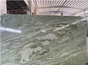 High Quality Polished Green Forest Quartzite For Decoration