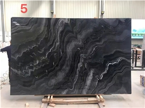 High Quality Polished Reynolds Black Marble For Floor Wall