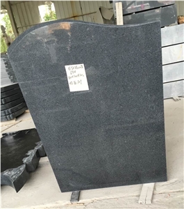 G654 Dark Grey Granite Upright Headstone Monument Tombstone