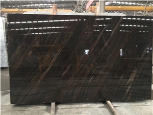China  Brown Wooden Marble Natural Stone Slab