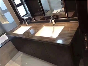 China Obama Wooden Marble Slab Floor Tile For Hotel