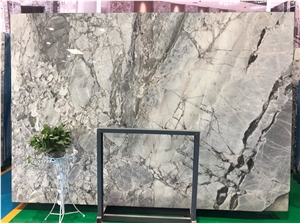 Grey Rock Marble Natural Polished Slab Wall Tile