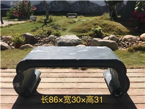 Kowloon Jade Marble China Green Marble Outdoor Bench