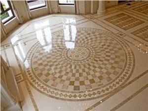 Natural Marble Waterjet Medallion For Church