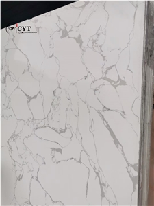 Artificial Calacatta Engineered Stone Slab For Wall