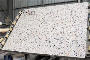 Terrazzo Glass Cement Slab For Wall And Floor Tile