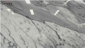 Bianco Carrara Marble Slab Pattern For Wall Floor Tile