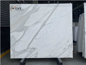 Calacatta Carrara Marble Pattern Slab For Wall Floor Tile