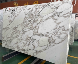 Carrara Gold Marble Pattern Slab For Bathroom Floor Tile
