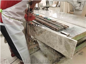 Factory Offer Beige Marron Marble Pattern Slab Tile